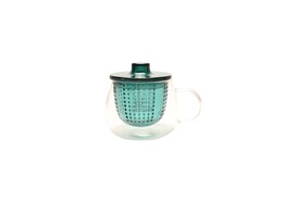 Theemok met blauwgroene filter